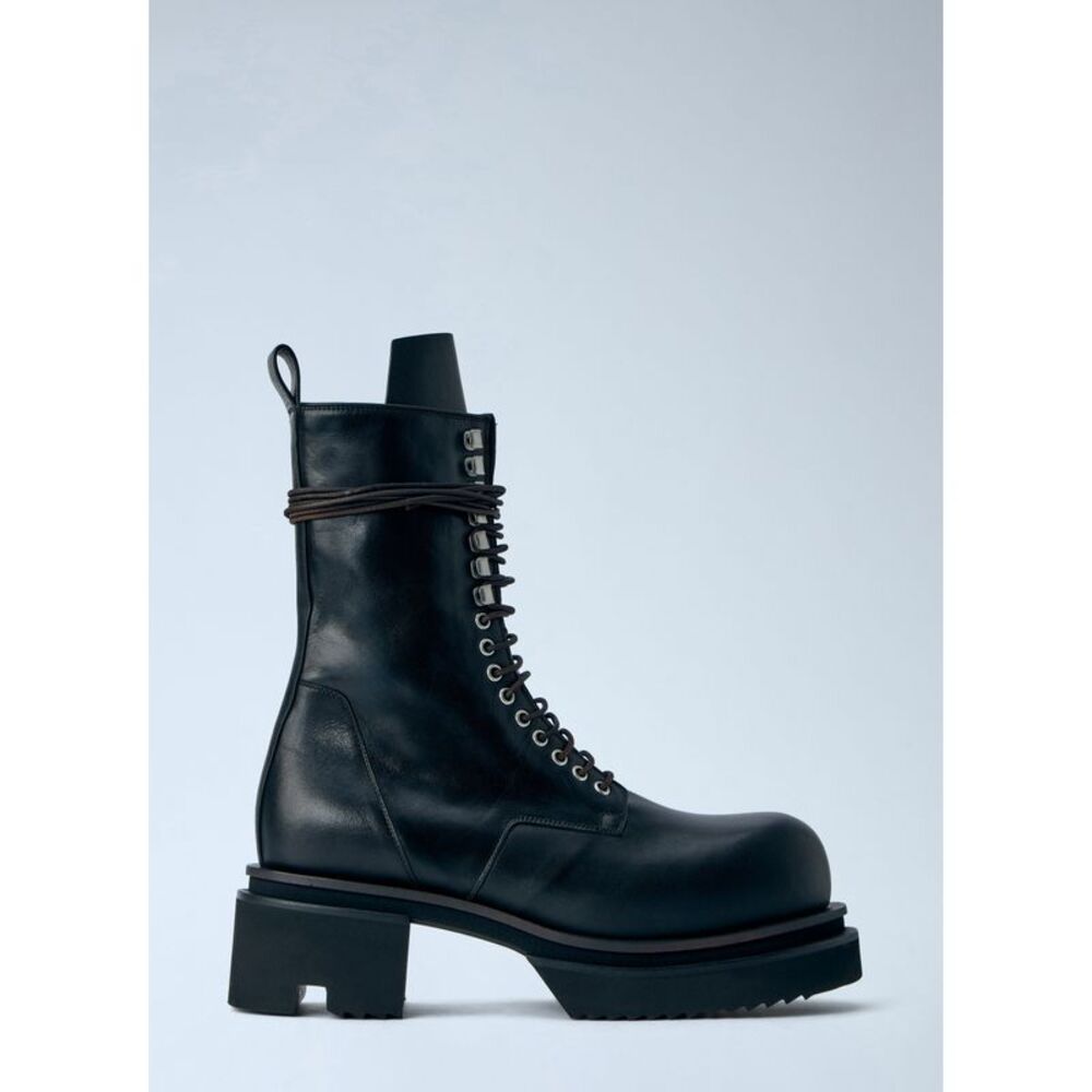 Rick Owens Men Bogun Lace Up Boots